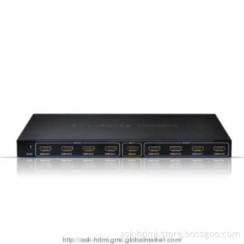 8 port HDMI Splitter  1080p support 3D